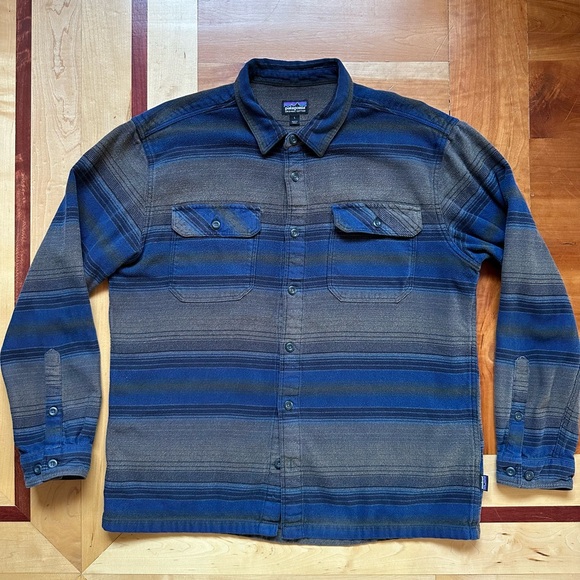 Patagonia Fjord flannel long sleeve button up organic cotton midweight shirt - Picture 9 of 9